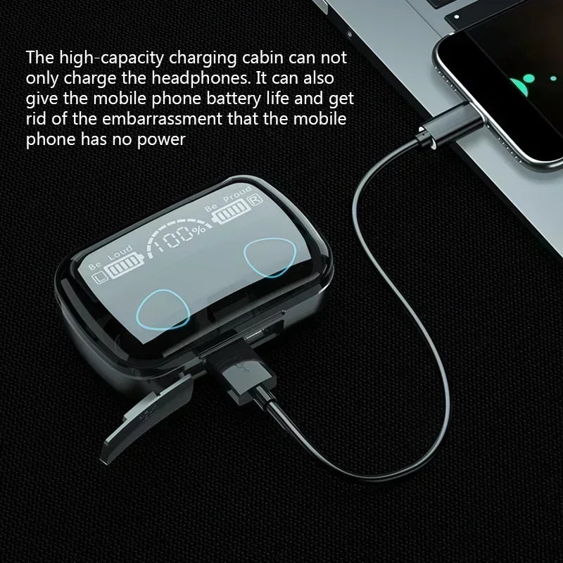 M10 Bluetooth Earphones Handfree LED