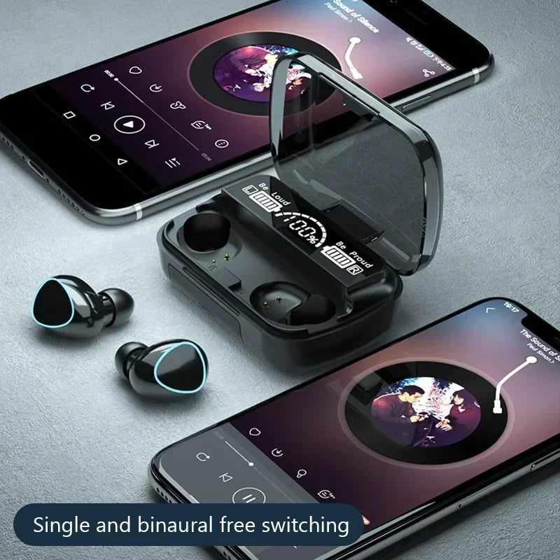 M10 Bluetooth Earphones Handfree LED