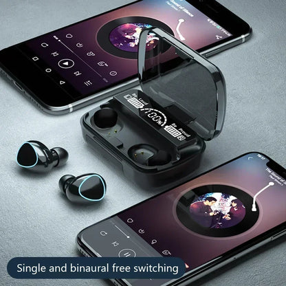 M10 Bluetooth Earphones Handfree LED